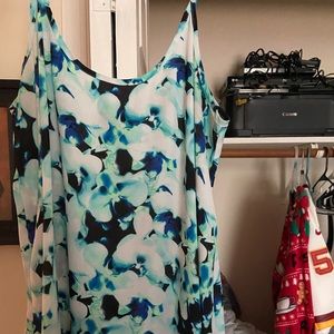 Flow tank top blouse